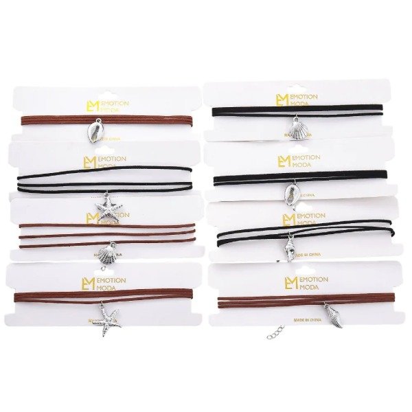 Producto - choker gamuza dijes playa
