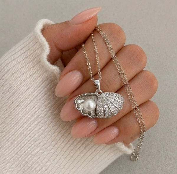 Producto - Collar pearld plateado