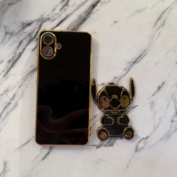 Producto - Funda + pop socket stitch negro