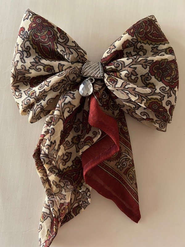 Producto - Moño C Hebilla Bordo