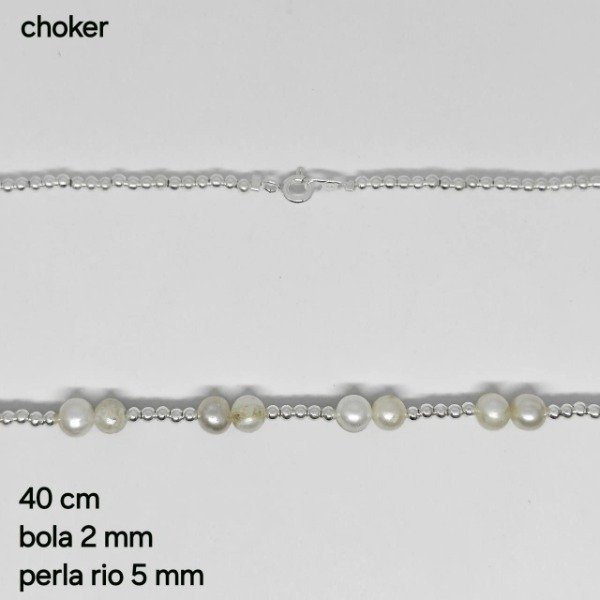 Producto - CHO #PER Chocker Perla y bolitas 2mm