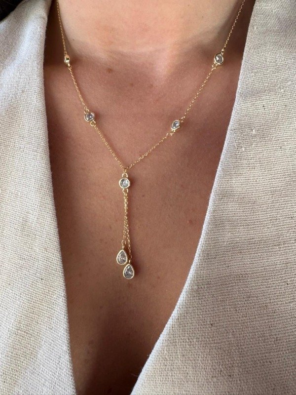 Producto - Collar ALMA 40 a 45cm - Acero dorado