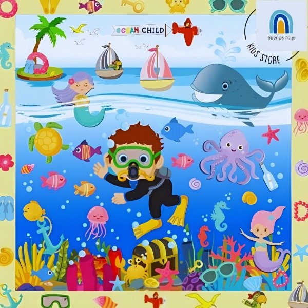 Producto - Lona Vinílica Didáctica BÚSQUEDA MARINA