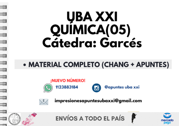 Producto - Química (05) - Material Completo - Cátedra: Garces