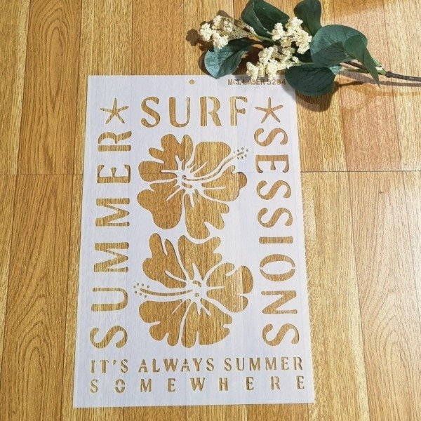 Producto - St 5294 de 20x30 Stencil Flor Surf