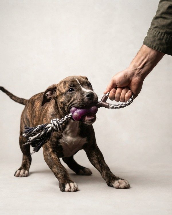 Producto - Soga Trenzada Con Hueso Mordillo Perros Juguete Anti Stress - 0