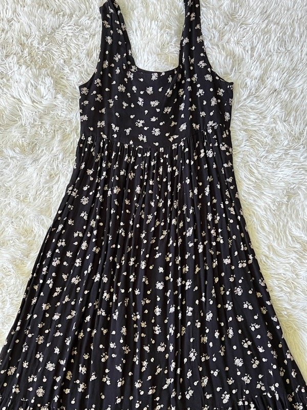Vestido largo floreado vintage talle m — imagen 2