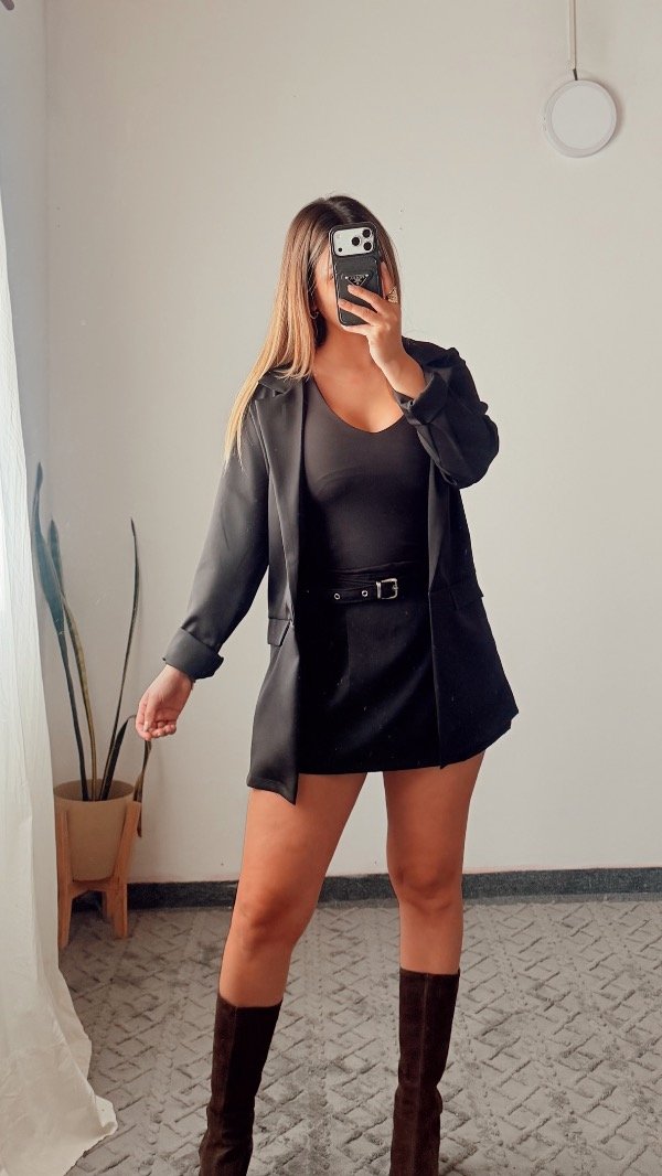 Producto - Blazer negro largo - 1