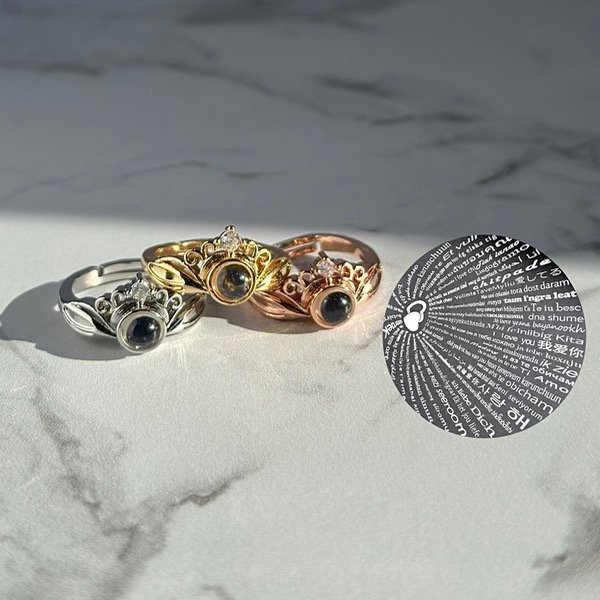Producto - Anillo Princess: Te amo en 100 idiomas