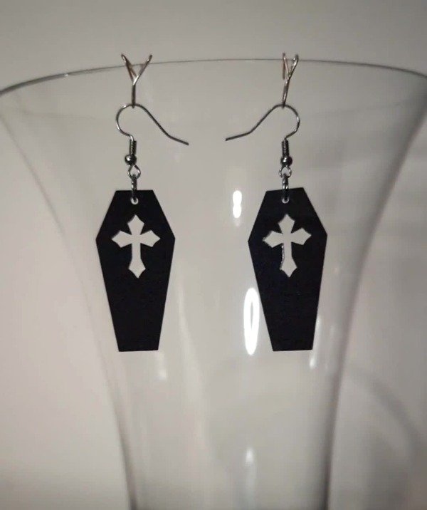 Producto - Aros Ataúd Cruz - 4