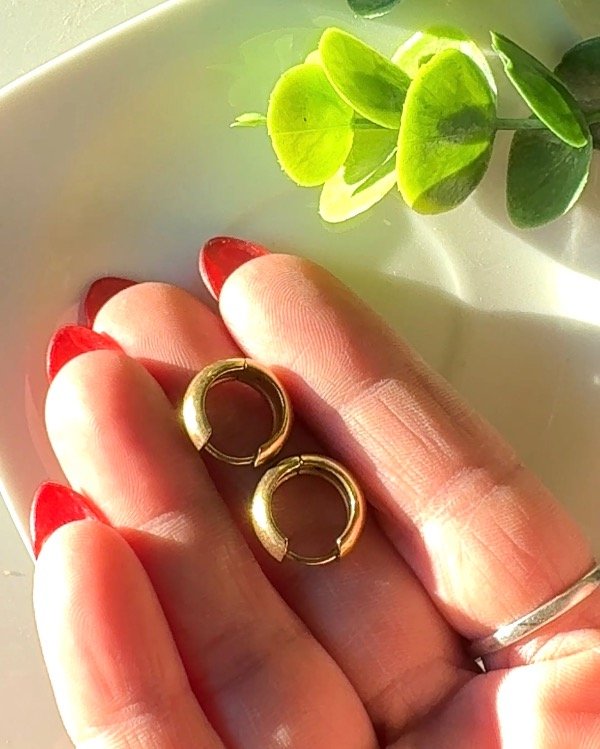 Producto - ARO ACERO DORADO BOMBE 5X10 (PAR)
