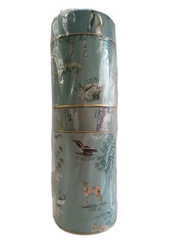 Producto - Set latas yerbera verde