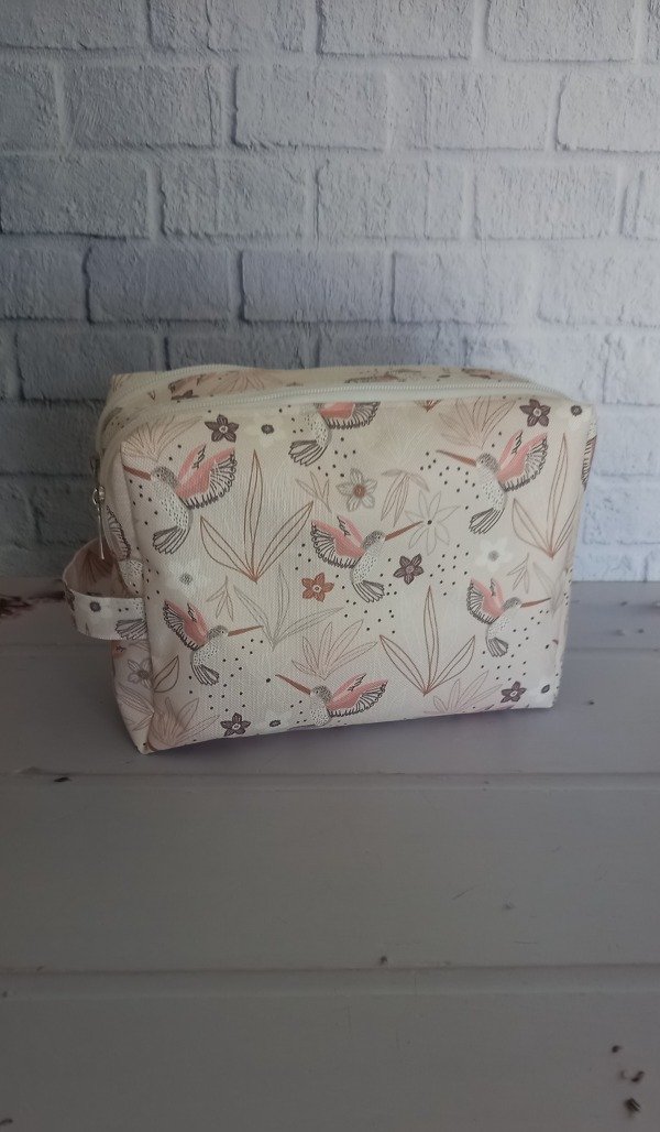 Producto - Neceser XXL Doble Cierre Colibrí Rosa