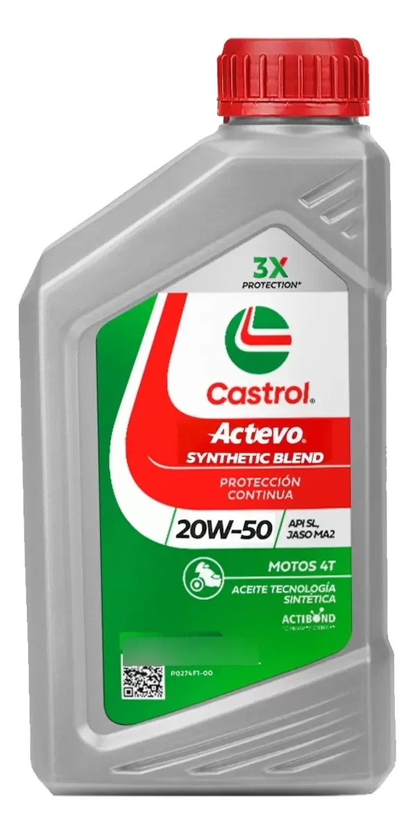 Producto - ACEITE CASTROL ACTEVO 4T ACTIBOND MINERAL 20W50