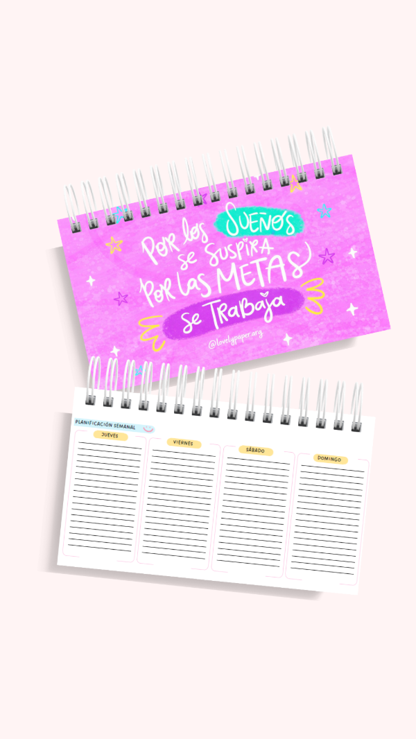 Producto - Planner Perpetuo Pocket Semanal Pequeño, práctico y siempre a mano MOD8