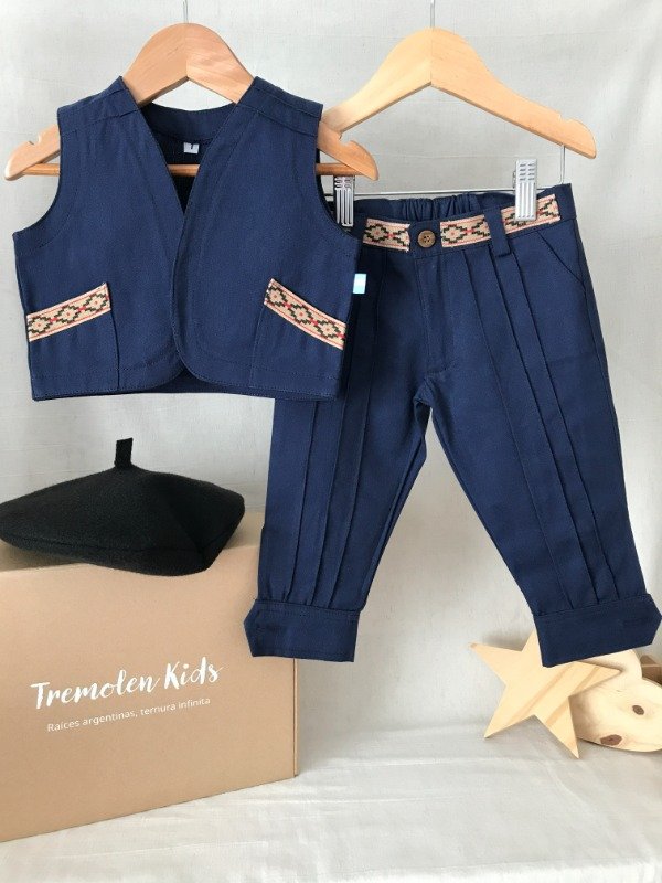 Producto - Box Conjunto Alforzado Azul