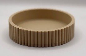 Producto - Bandeja Redonda Baja Acanalada  Estilo Nórdico Minimalista
