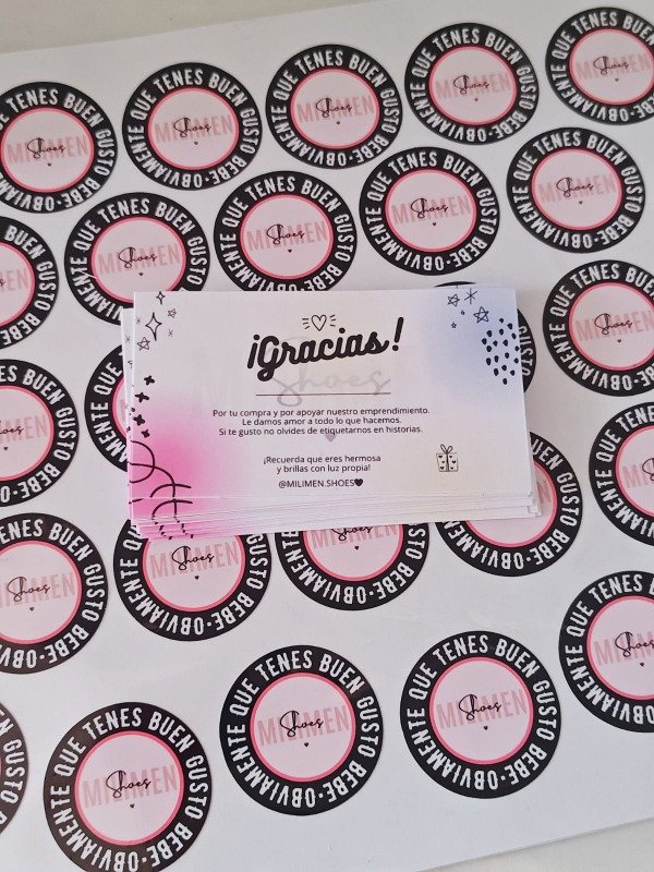 Producto - Promo tarjetas y stickers