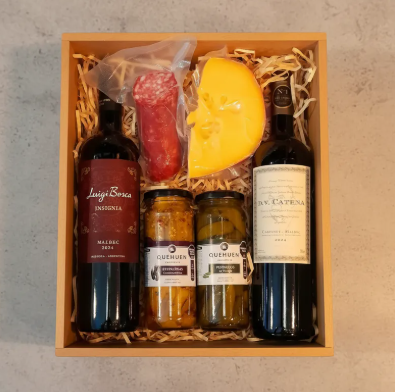 Producto - Luigi Bosca Malbec Dv Catena Box Regalo + Picada Gourmet