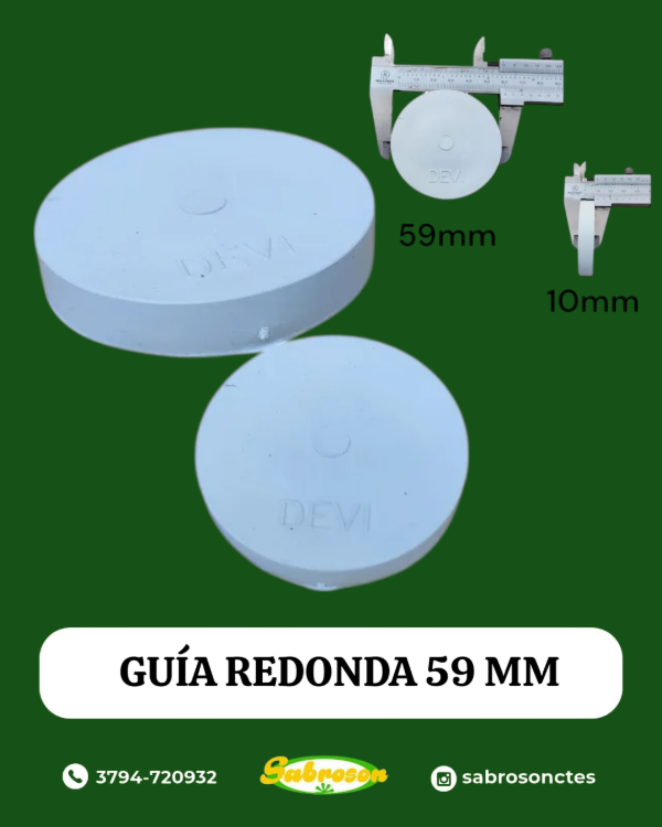 Producto - Guía Redonda Para Sierra Carnicera De Apm 59 mm