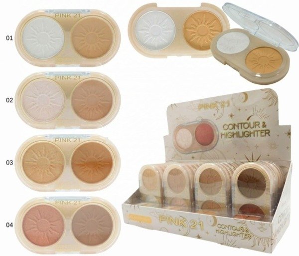 Producto - POLVO CONTORNO E ILUMINADOR PINK21