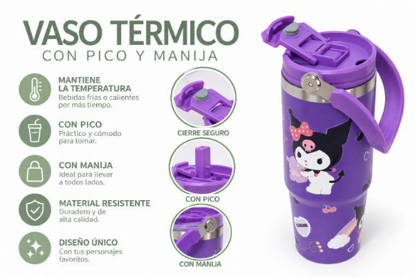 Producto - Vaso térmico Kuromi - 0