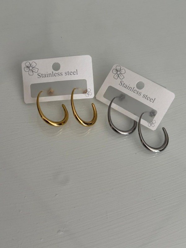 Producto - Aros Ovalo plat Y dor