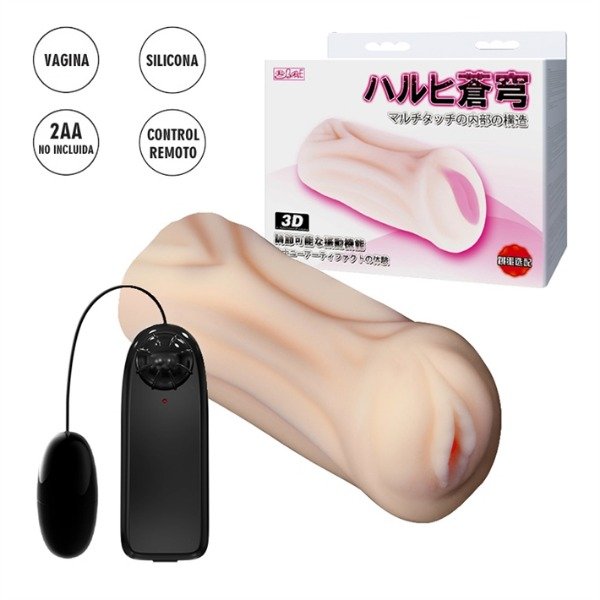 Producto - Vagina de suave textura con vibrador regulable