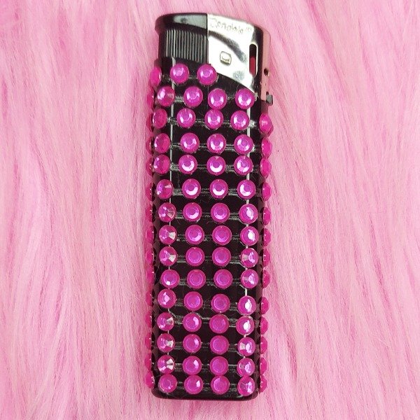 Producto - Sparkly Flame Candela Pink Strass