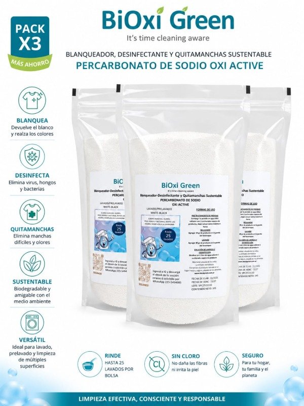 Producto - PERCARBONATO DE SODIO PACK 3 X 1Kg