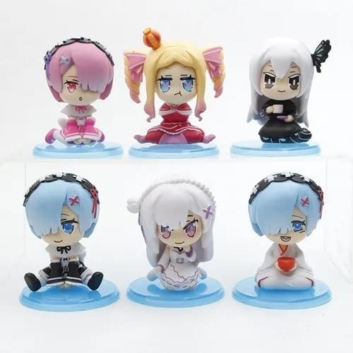 Producto - Gashapones Re Zero Sentadas - Re Zero