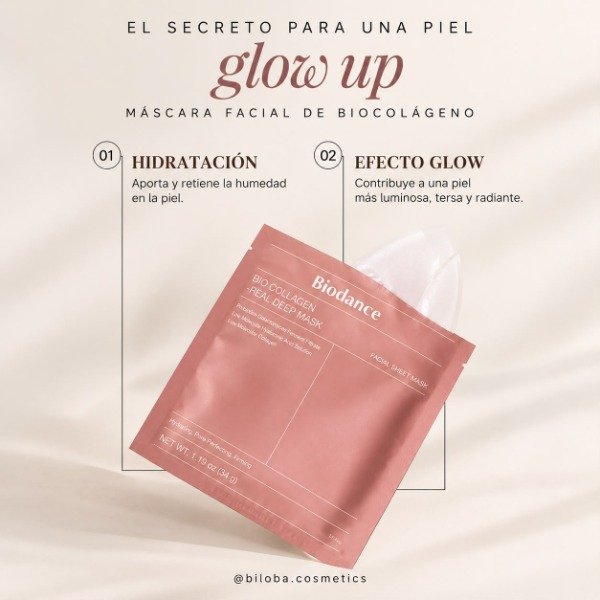 Producto - Mascarilla Facial Bio Collagen Biodance Hidratacion Profunda y Efecto Lifting - 1
