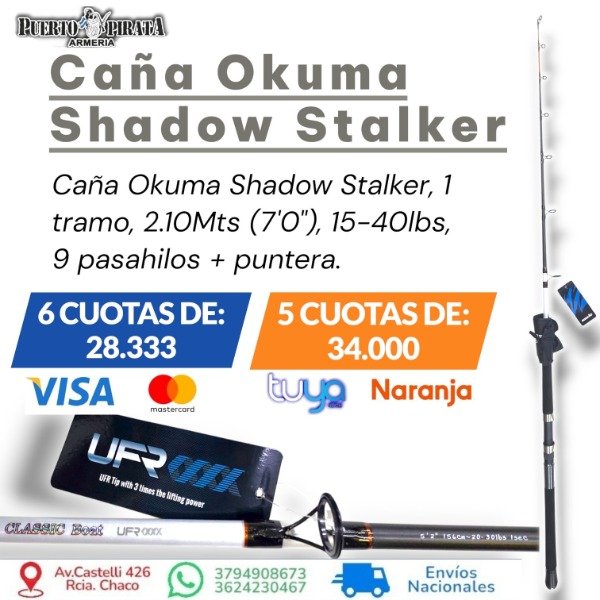 Producto - Caña okuma Shadow Stalker 1Tramo 2.10Mts