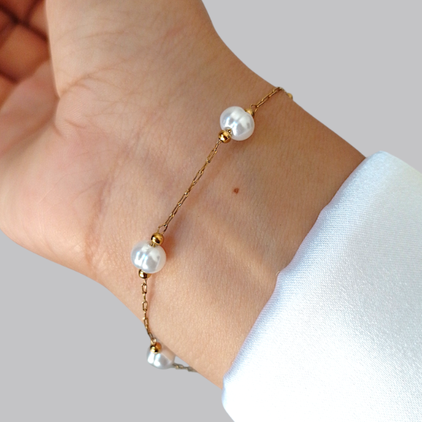 Producto - Pulsera perlas 18-21cm 100115