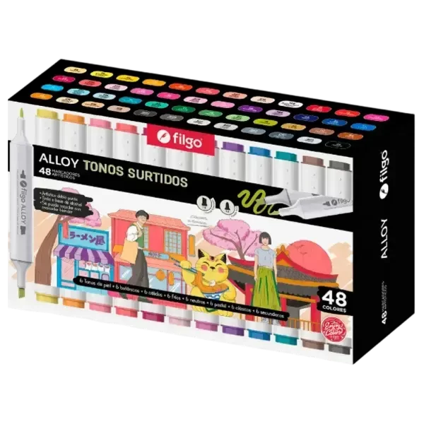 Producto - MARCADORES ARTISTICOS FILGO ALLOY DOBLE PUNTA VALIJA X48U