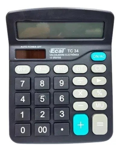 Producto - CALCULADORA ECAL TC34 12Digitos (6)