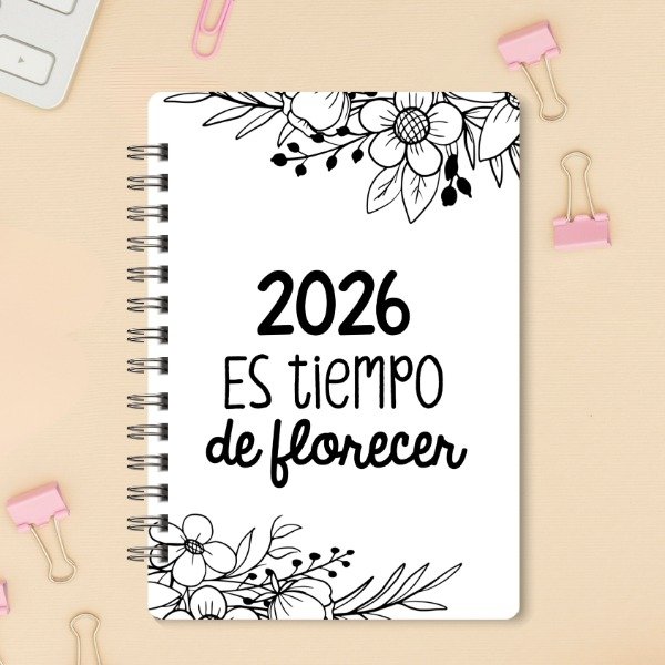 Producto - Agenda 2026 Imprimible Pdf Dos Días - Florecer