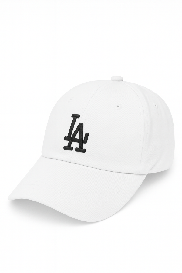 Producto - Gorra de baseball para adulto con Bordado "LA los angeles" blanco