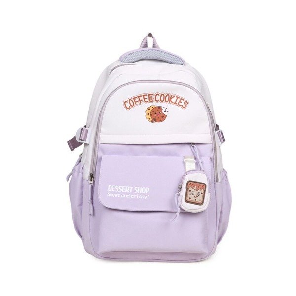 Producto - MOCHILA ESCOLAR COOKIES - LILA