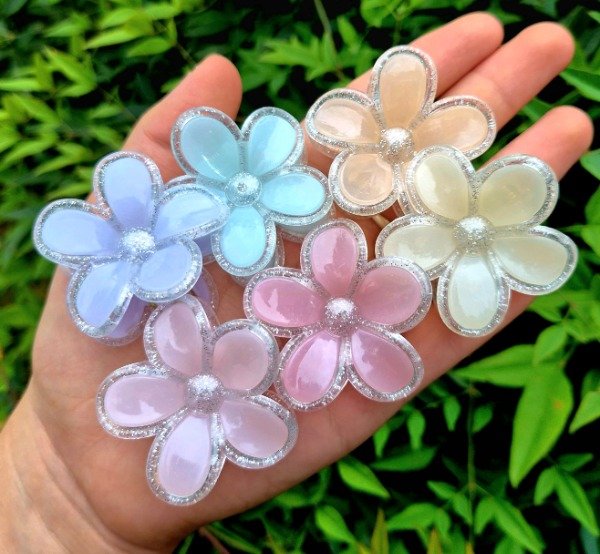 Producto - Broche Flor pastel 4 cm