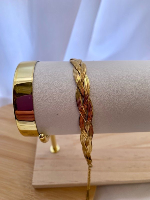Producto - Polsera trenzada doble gold