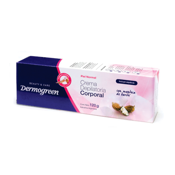 Producto - DERMOGREEN CREMA DEPILATORIA CORP. PIEL NORMAL 120G