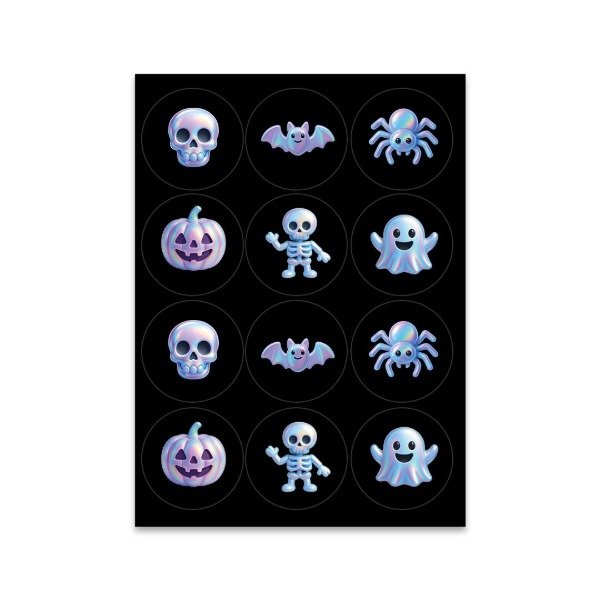 Producto - STICKERS HALLOWEEN TORNASOL X 12