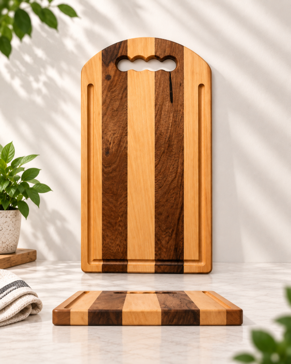 Producto - Tabla "N26" chica curva con agarre combinada guatambú y guayubira - 0