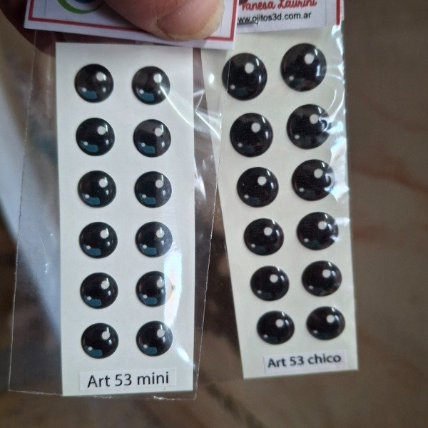 Producto - Ojitos 3D autoadhesivos Art 53 VL