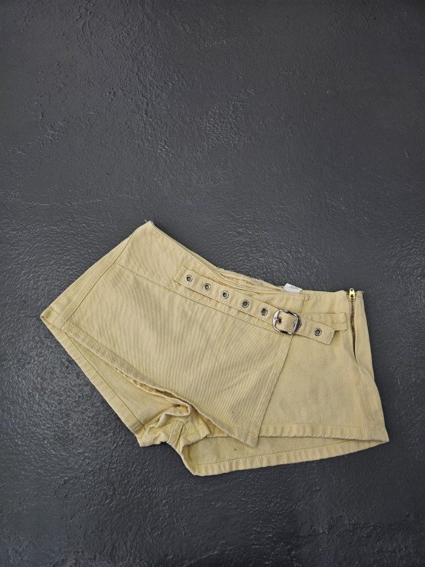 Producto - Pollera short jeans amarilla