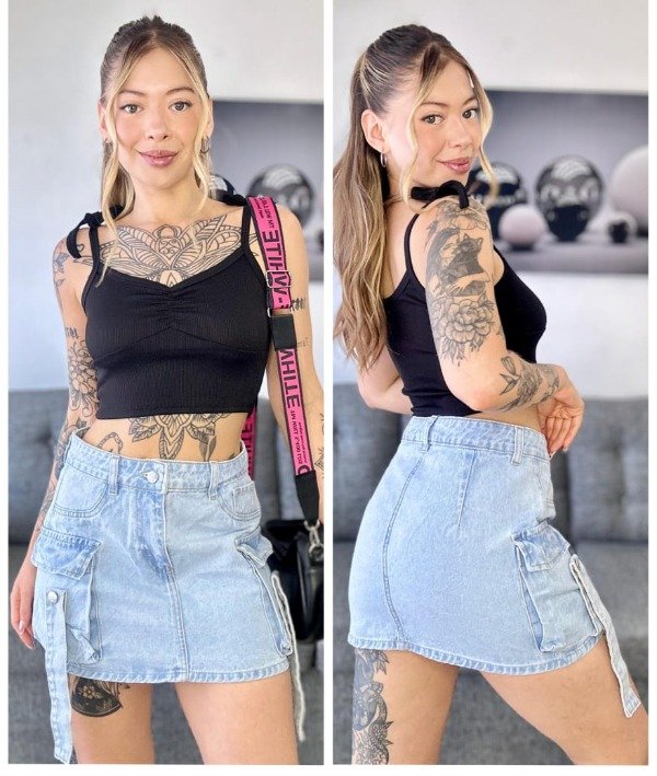 Producto - LINEA LADY Pollera cargo