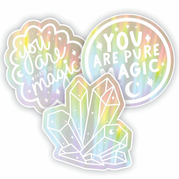 Producto - Pack X3 Stickers Suncatcher Atrapasoles Magic Blanco