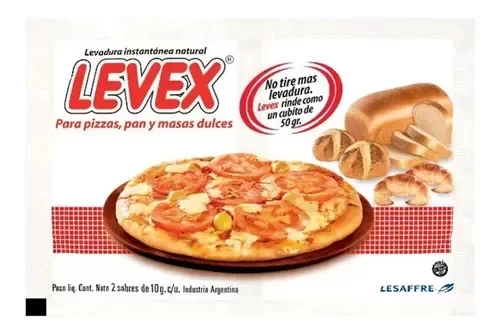 Producto - LEVADURA LEVEX NE POLVO SOBRE X2U X10G