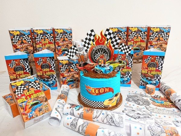 Producto - Rollo para colorear x 10un con base souvenirs hot wheels